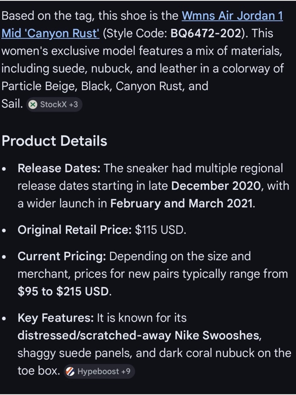 Jordan Wmns Air Jordan 1 Mid Coral/Black